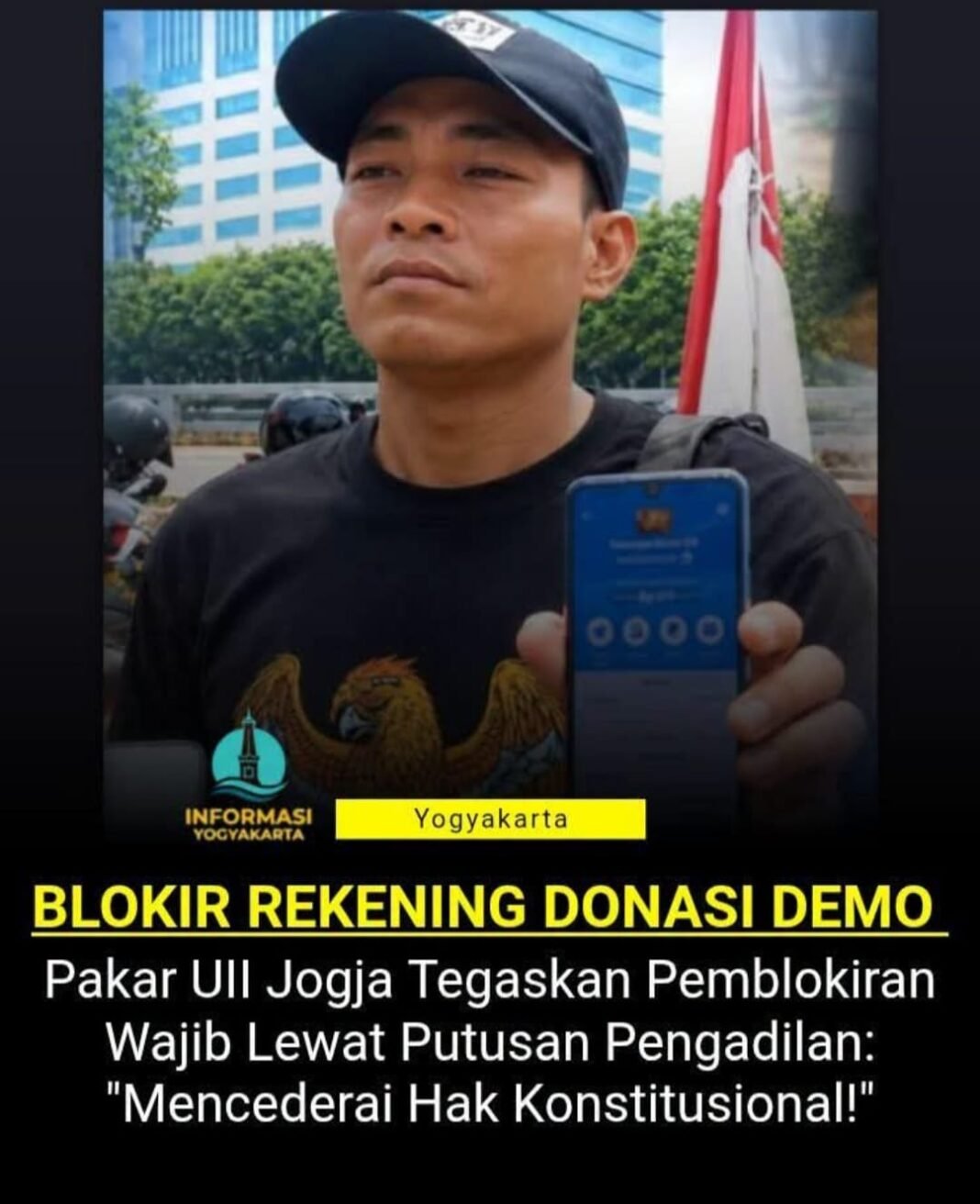 Akun medsos mendadak dibatasi, rekening donasi publik senilai Rp80,9 juta dibekukan secara sepihak!